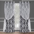 ATI Home Alegra Layered Blackout and Sheer Curtain Panel Pair w/ Grommet Top