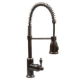 Premier Copper Products Oil Rubbed Bronze Spring Pull-down Kitchen Faucet