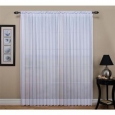 Tergaline Extra Wide Tailored Rod Pocket Curtain Panel with Weighted Corded Bottom Hem