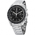 Omega Men's 311.30.44.51.01.002 'SpeedmasterMoon' Black Dial Stainless Steel Watch