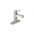 Moen WSL84733 Danika Single Hole Bathroom Faucet - Includes Metal Pop-Up Drain Assembly