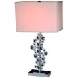 Elegant Designs Sequin and Chrome Table Lamp with Crystals