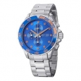 SO&CO New York Men's Yacht Club Quartz Unidirectional Watch with Stainless Steel Bracelet