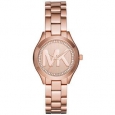 Michael Kors Women's MK3549 Mini Slim Runway Rose Gold Dial Rose Gold-Tone Stainless Steel Bracelet Watch