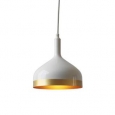 Light Society Aldershaw Gold/ White Finish Mini Pendant Lamp