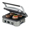 Cuisinart GR-4N 5-in-1 Silver Countertop Griddler with Reversible Plates