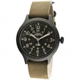 Timex Men's Expedition Scout TW4B06700 Black Leather Quartz Fashion Watch