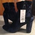 Women's Dania Velvet Bootie - Mossimo Supply Co. Blue 10