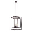 Savoy House Berlin English Bronze-finished Metal 5-light Foyer Pendant