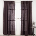 Nali Collection Rod Pocket Semi Sheer Window Curtain Panel