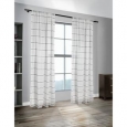 Lite Out Horizon stripe Linen Sheer Panels (Pair) - 52 x 96