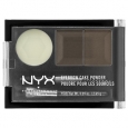 NYX Eyebrow Cake Powder, Dark Brown/Brown, .09 oz