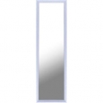 13.5X49.5 Plastic Door Mirror White, single mirror - White