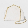 Women's Faux Fur Clutch - A Day Ivory