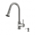 VIGO Harrison Stainless Steel Pull-Down Spray Kitchen Faucet with Soap Dispenser