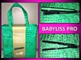 Babyliss Pro Nano Titanium 1" Iron Spring Luxe Gree Bag Collection Salon Profess