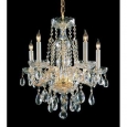 Crystorama Lighting Group 1061-CL-SAQ Traditional Crystal 5 Light 18