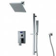 Sumerain Digital Temperature Display Brass and Stainless Steel Thermal LCD Back-light Tub/Shower Faucet