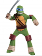 Boy Deluxe Teenage Mutant Ninja Turtle Leonardo Costume Size 4/6 Dress Up Mask