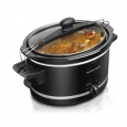 Hamilton Beach Black Stay or Go 4 Quart Slow Cooker