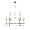 Lorainne Oxidized Black 9-light Chandelier