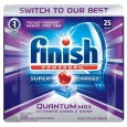 Finish Quantum Dishwasher Detergent, 25 Count