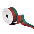 20' Red/Green/Gold Fabric Ribbon - Wondershop