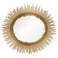 Ren Wil Intrepid Gold Starburst Oval Mirror