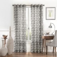 Eclipse Amadora Ikat Light Filtering Sheer Curtain Panel (As Is Item)