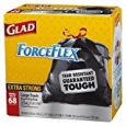 Glad Forceflex Extra Strong Large Drawstring Trash Bags 30 Gal 68 Ct