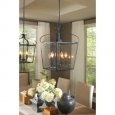 Lockheart 4-light Clear Glass Shade Hall/ Foyer Lantern