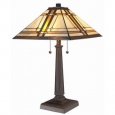 Amora Lighting Tiffany Style Mission Table Lamp