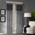 Madison Park Canyon Grey/ Black Window Curtain Panel Pair