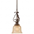 Crystorama Norwalk Collection 1-light Bronze Umber Pendant