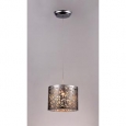 Evelyn 1-light Chrome 10-inch Crystal Pendant Lamp