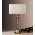 Uttermost Caecilia 33-inch Metal Fabric Glass Table Lamp