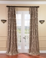 EFF Astoria Faux Silk Taupe/ Mushroom Jacquard Panel