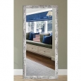 US Made Weathered White Farmhouse Mirror