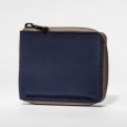 Men's Nylon Zip Around Wallet - Goodfellow & Co Navy (Blue) One Size
