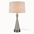 Somette Verona Collection 1-Light Vintage Nickel Finish Table Lamp