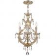 Crystorama Lighting Group 4473-CL-SAQ Maria Theresa 4 Light 12