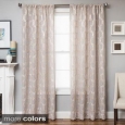 Softline Brach Geometric Applique Sheer Curtain Panel