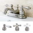Satin Nickel Classic Two-handle Bathroom Faucet