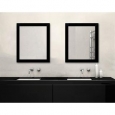 Matte Black Framed Bathroom Mirror