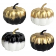 Mini Pumpkin Decor Gold & Black - Bullseye's Playground