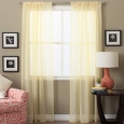 Lucerne 63-inch Sheer Curtain Panel Pair - 52 x 63