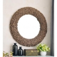 Tethys 32-Inch Natural Material Wall Mirror