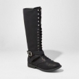 Women's Magda Lace-up Tall Boots - Mossimo Supply Co.&153; Black 7.5