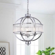 Waldin Chrome Glass 3-Light Globe Pendant