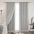 Aurora Home Mix and Match Blackout Blackout Curtains Panel Set (4-piece)